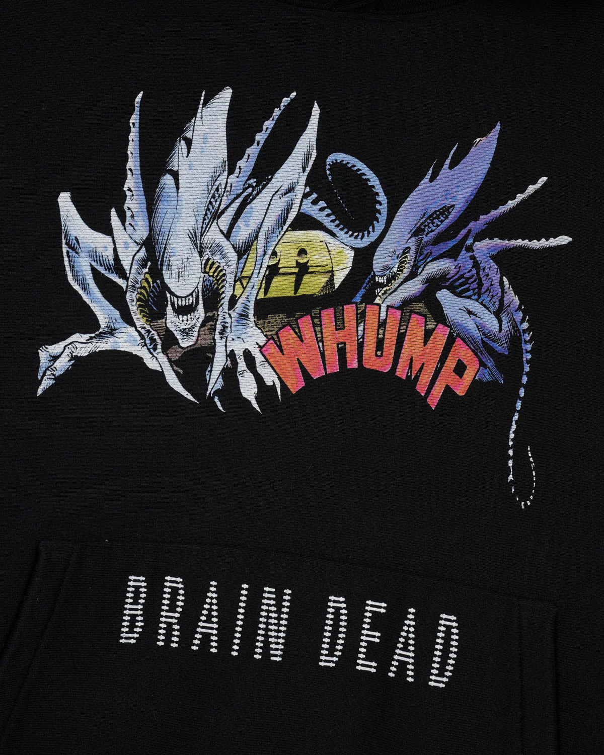 Brain Dead x Aliens Hoodie - Black - Image 3