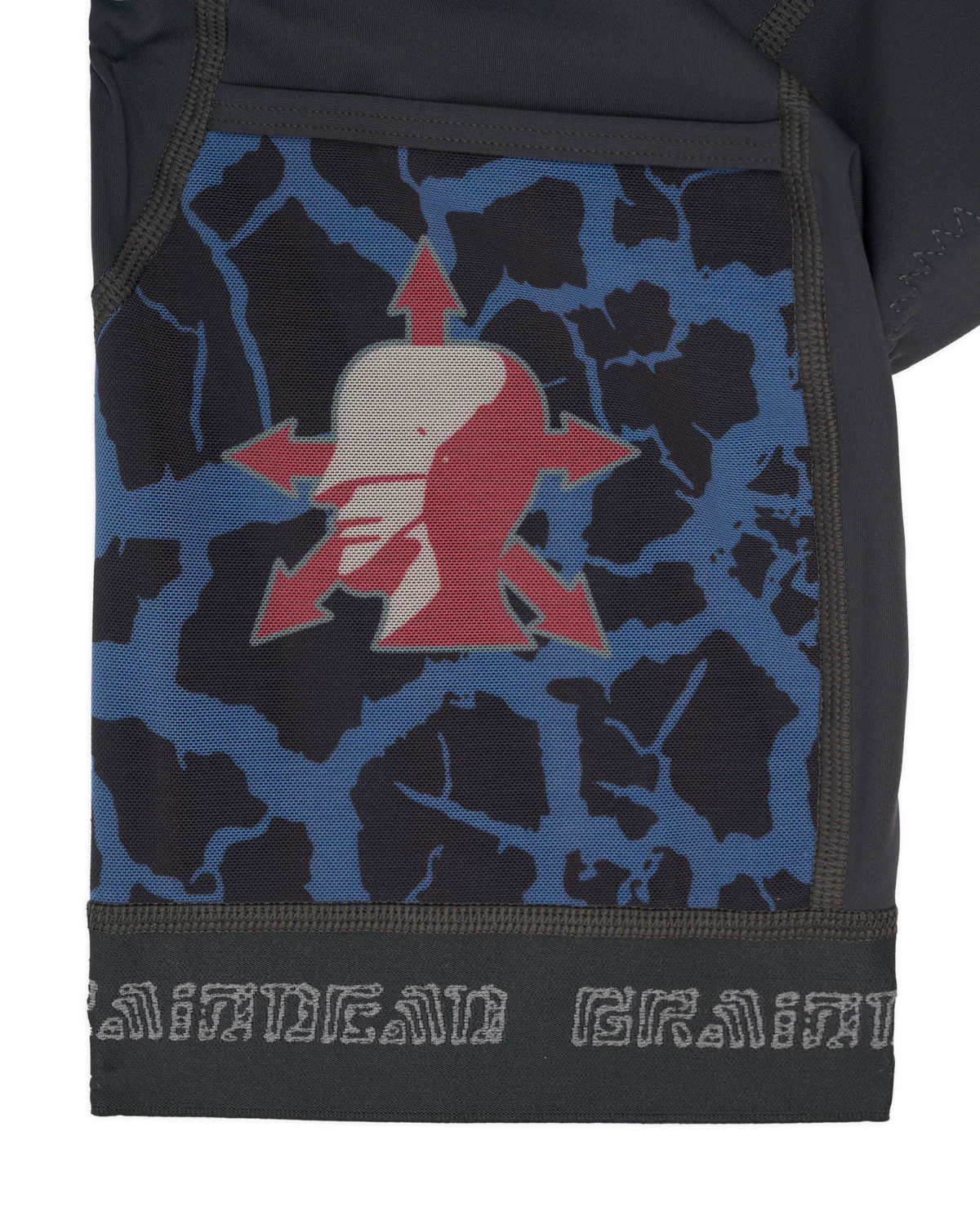 Brain Dead x Attaquer Cargo Bib - Blue Multi - Image 4