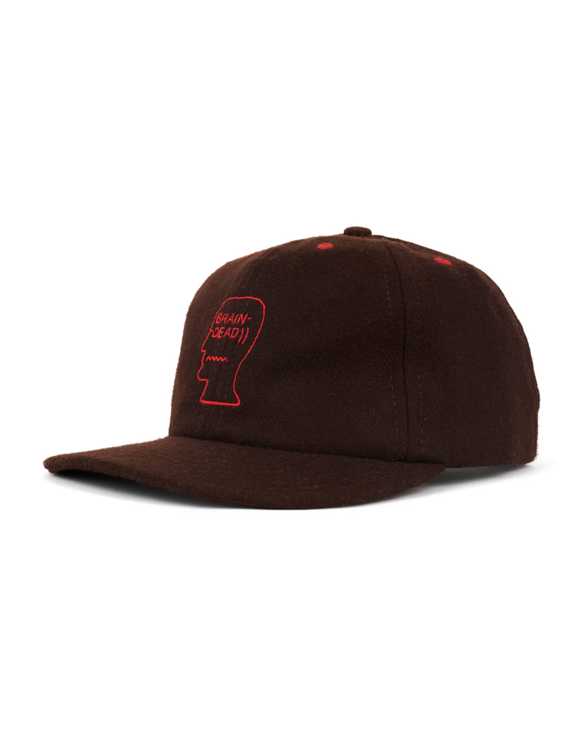 Flannel Classic Logohead 6 Panel Hat - Brown - Image 3