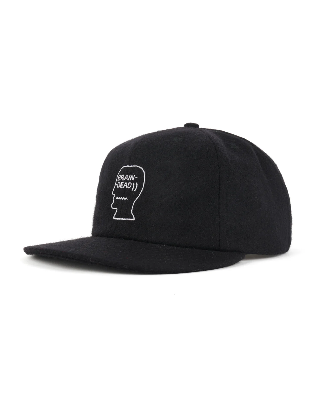 Flannel Logohead 6 Panel Hat - Black - Image 3