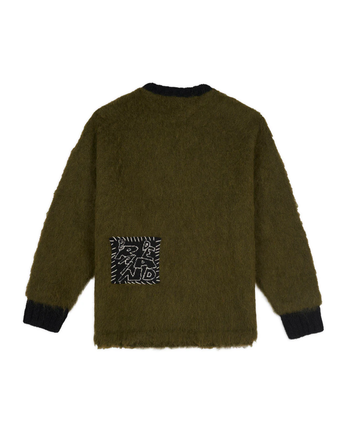 Future Vision Boxy Knit Sweater - Olive - Image 3