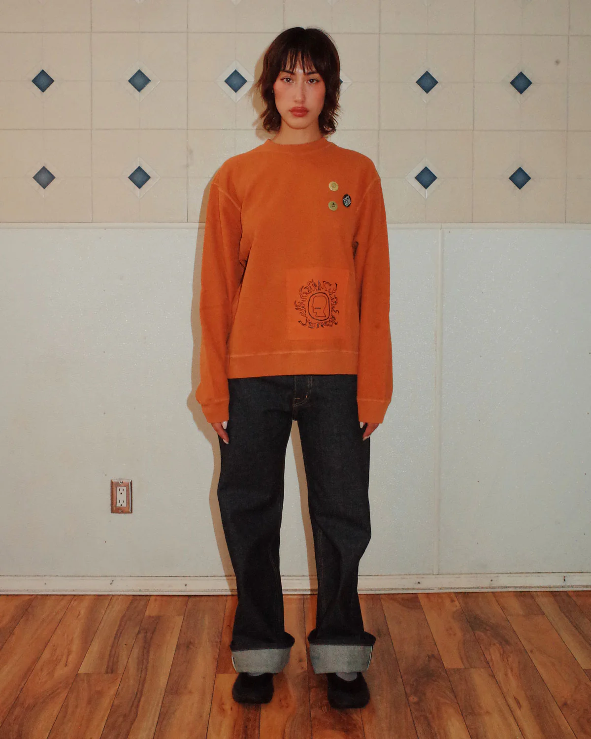 Gargoyle Crewneck - Ochre / Light Brown - Image 6