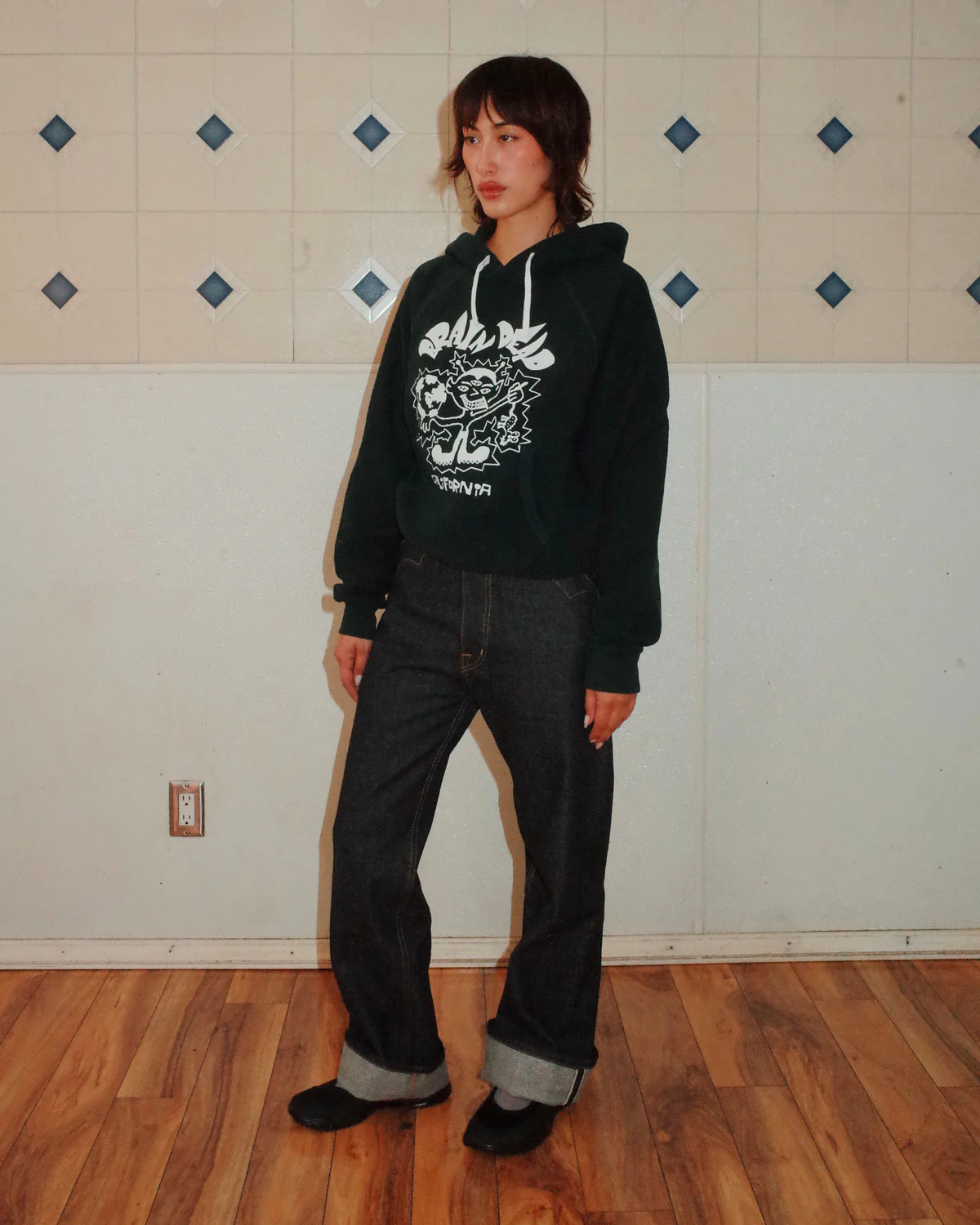 Global Shock Hoodie - Forest Green - Image 4