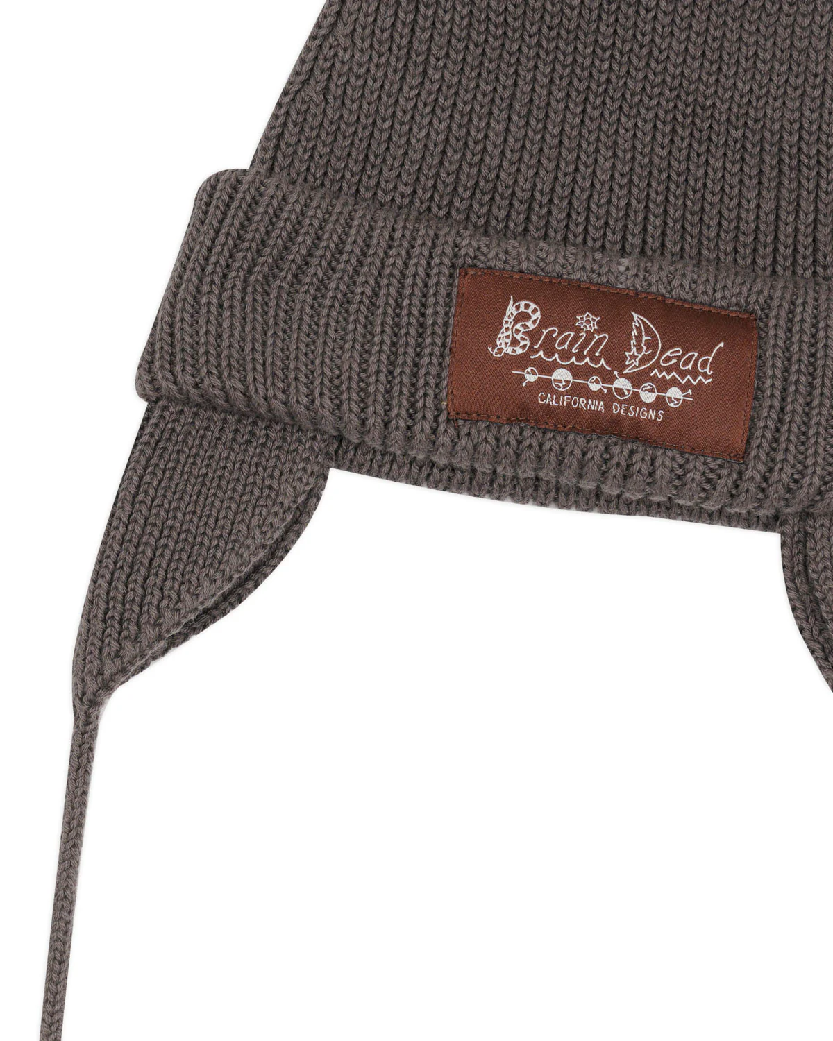 Knitted Ear Flap Beanie - Black - Image 5