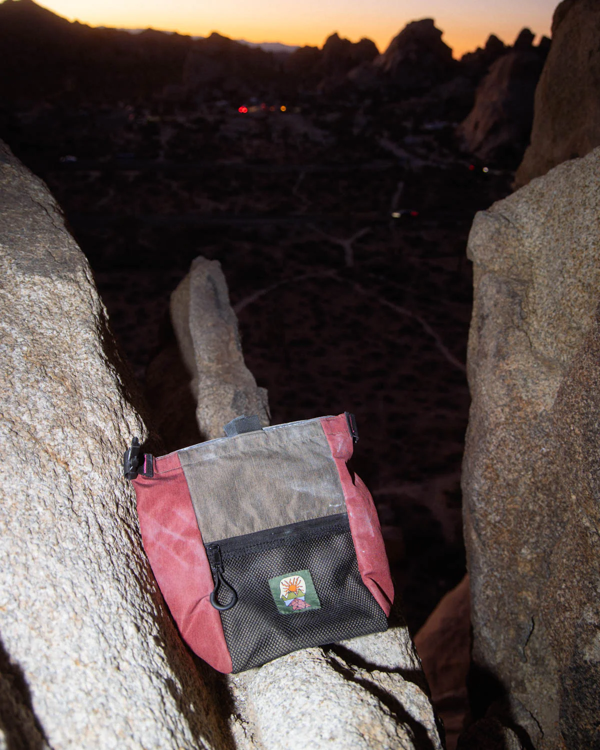 Large Brain Dead Equipment Chalk Bag - Brown Multi - Image 3