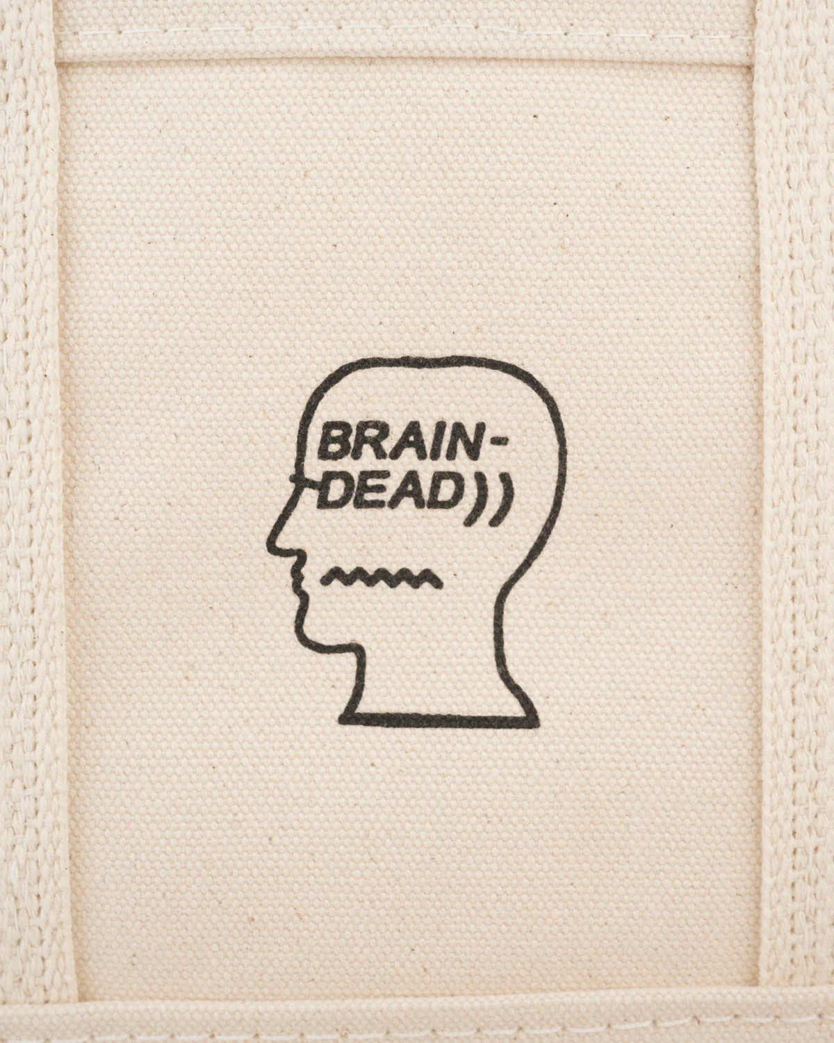 Brain Dead x Steele Logohead Canvas Mini Tote - Natural - Image 6