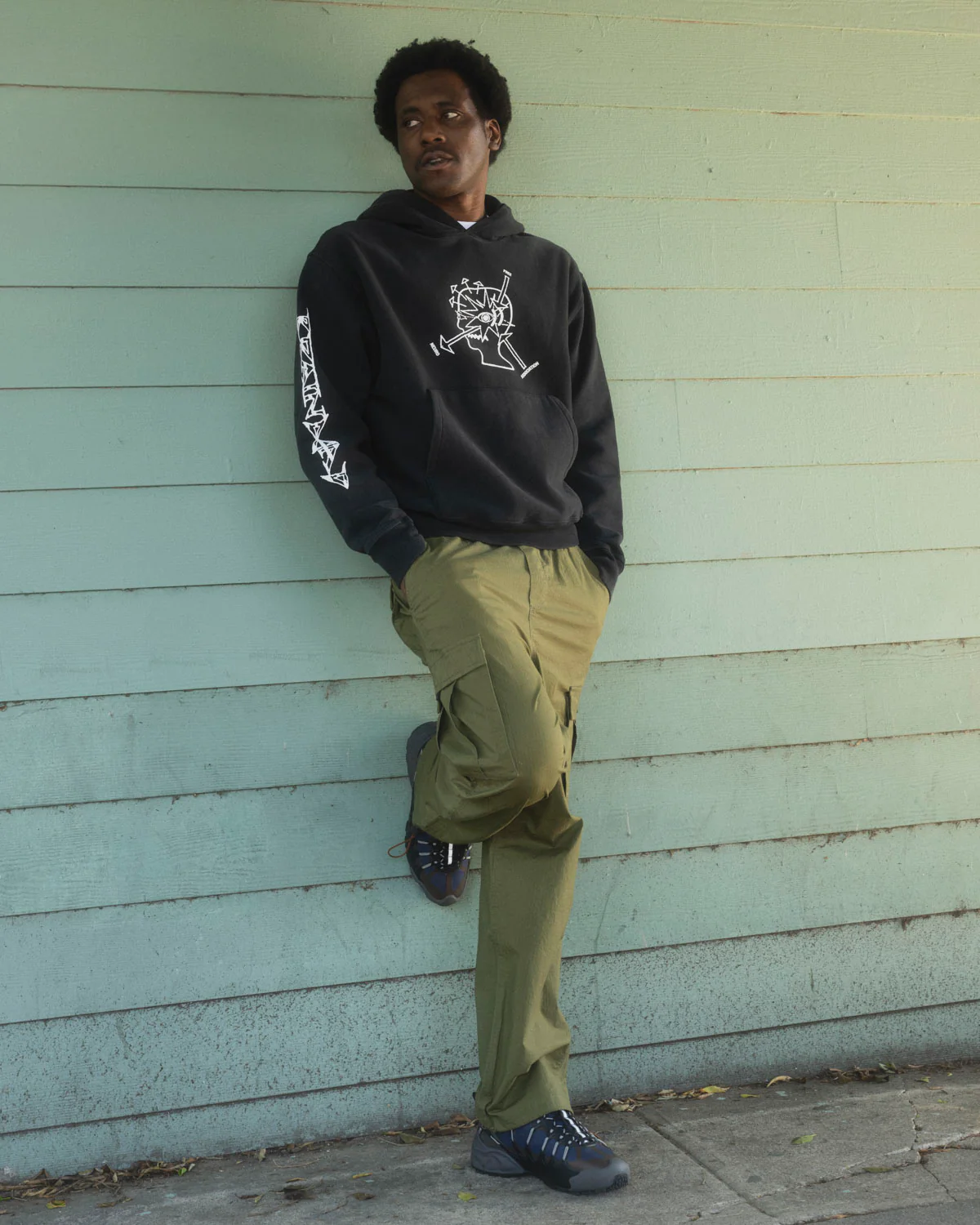 Neuro Free Association Hoodie - Washed Black - Image 4