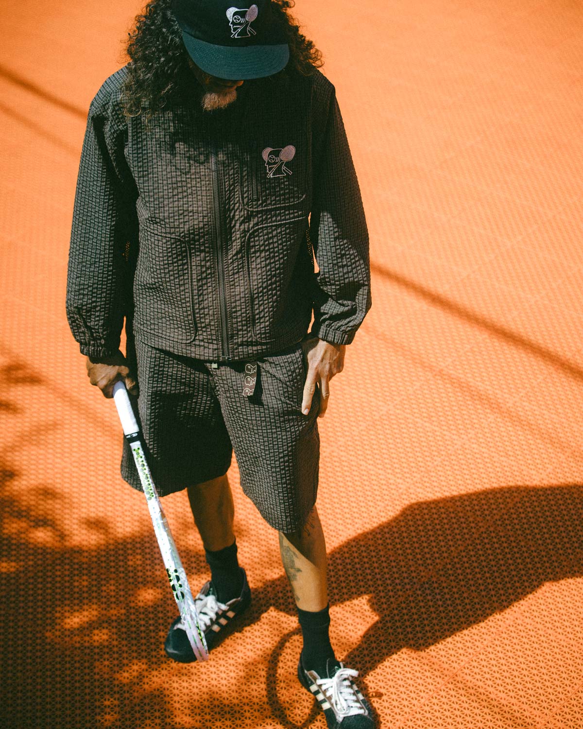 Brain Dead Equipment Tennis Zip Jacket - Chocolate - Image 7