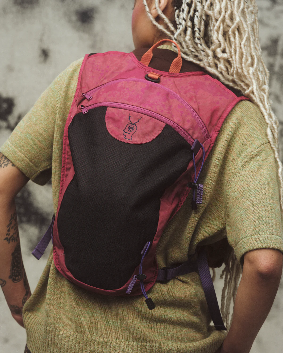 Brain Dead x South2 West8 Fishing Vest Pack - Pink - Image 7