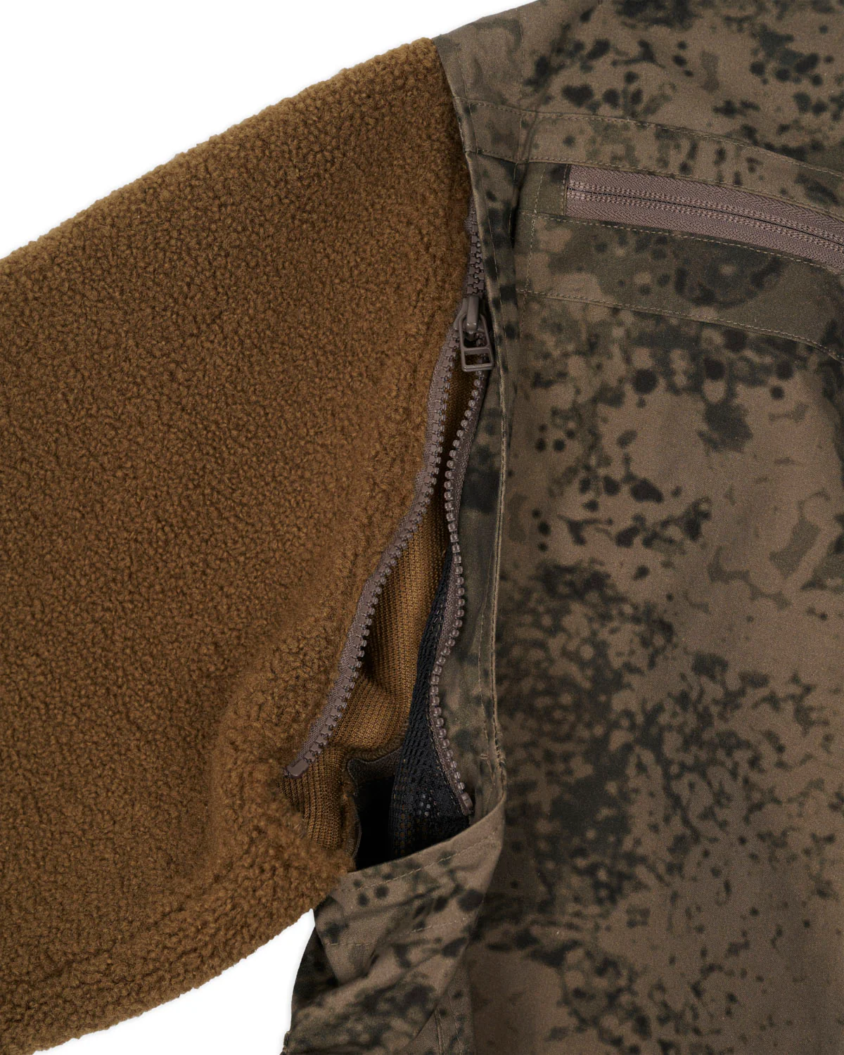 Brain Dead x South2 West8 Fleece Sleeve Tenkara Short Jacket - Grey - Image 10