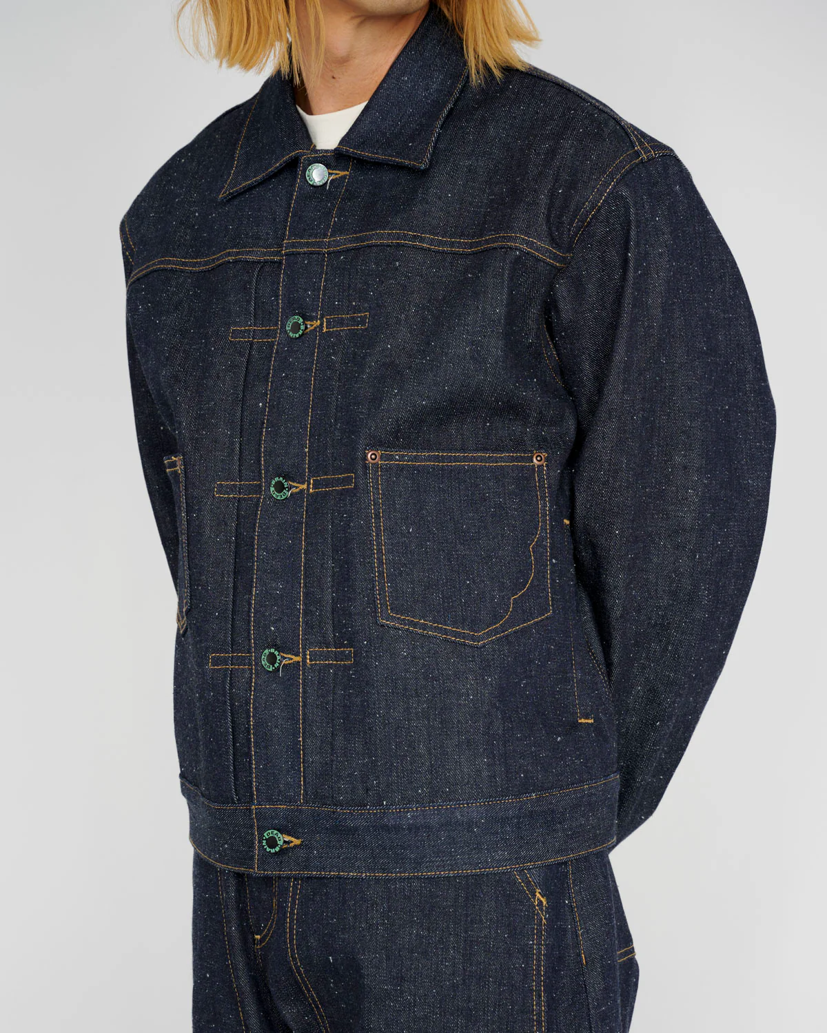 Trucker Jacket 14.1oz Selvedge Denim - Indigo - Image 10