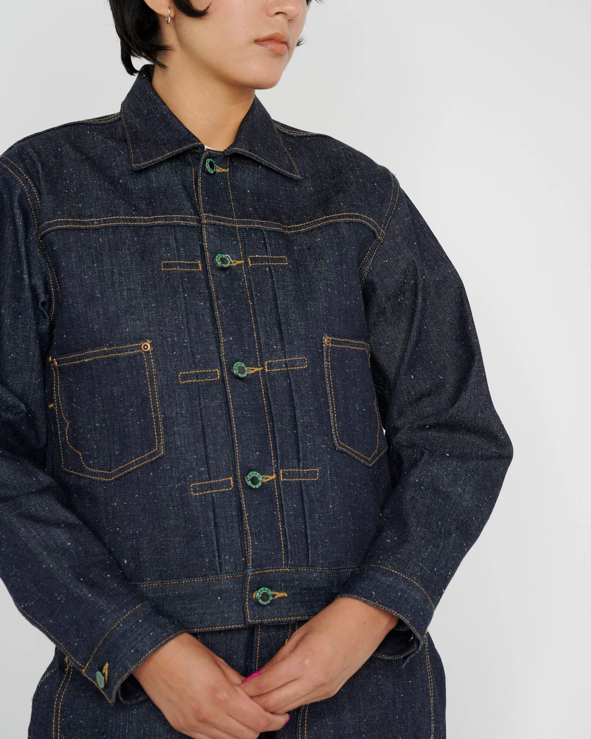 Trucker Jacket 14.1oz Selvedge Denim - Indigo - Image 11