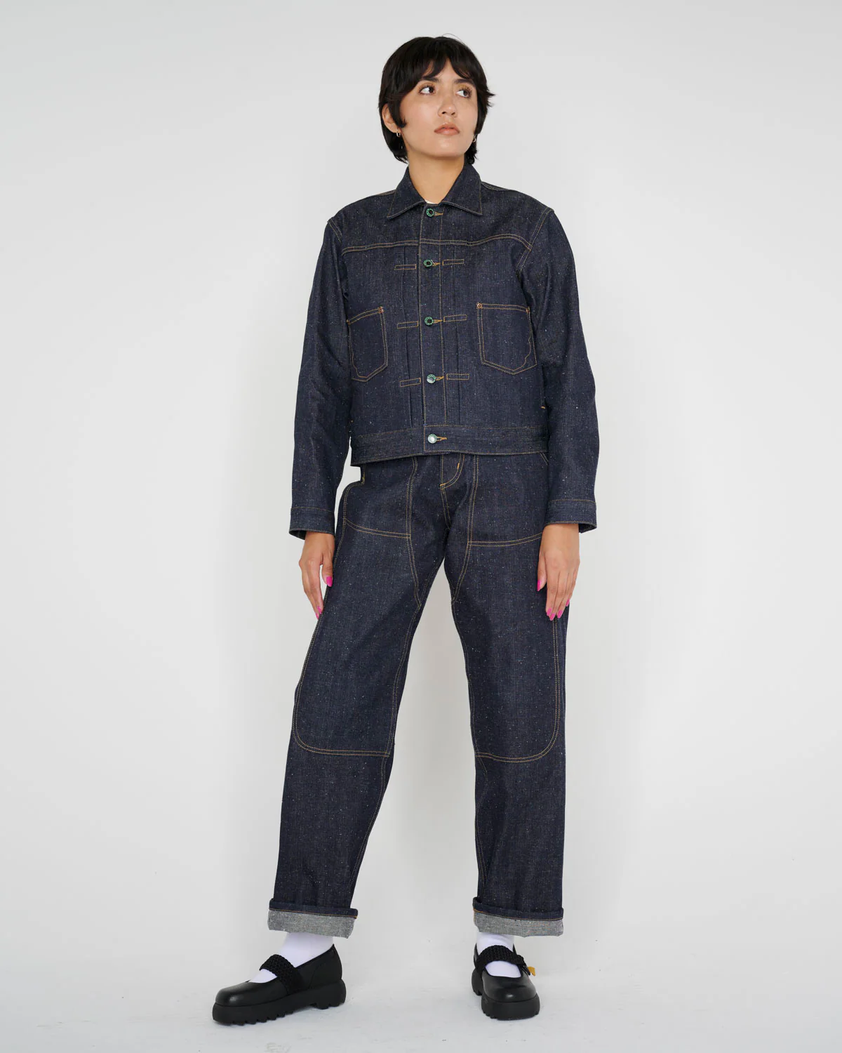 Trucker Jacket 14.1oz Selvedge Denim - Indigo - Image 15