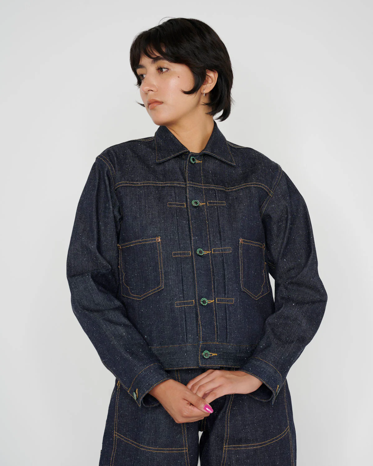 Trucker Jacket 14.1oz Selvedge Denim - Indigo - Image 7