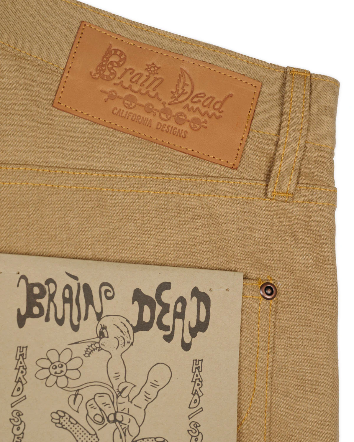 Type 00 13.5oz Selvedge Bull Denim - Tan - Image 12