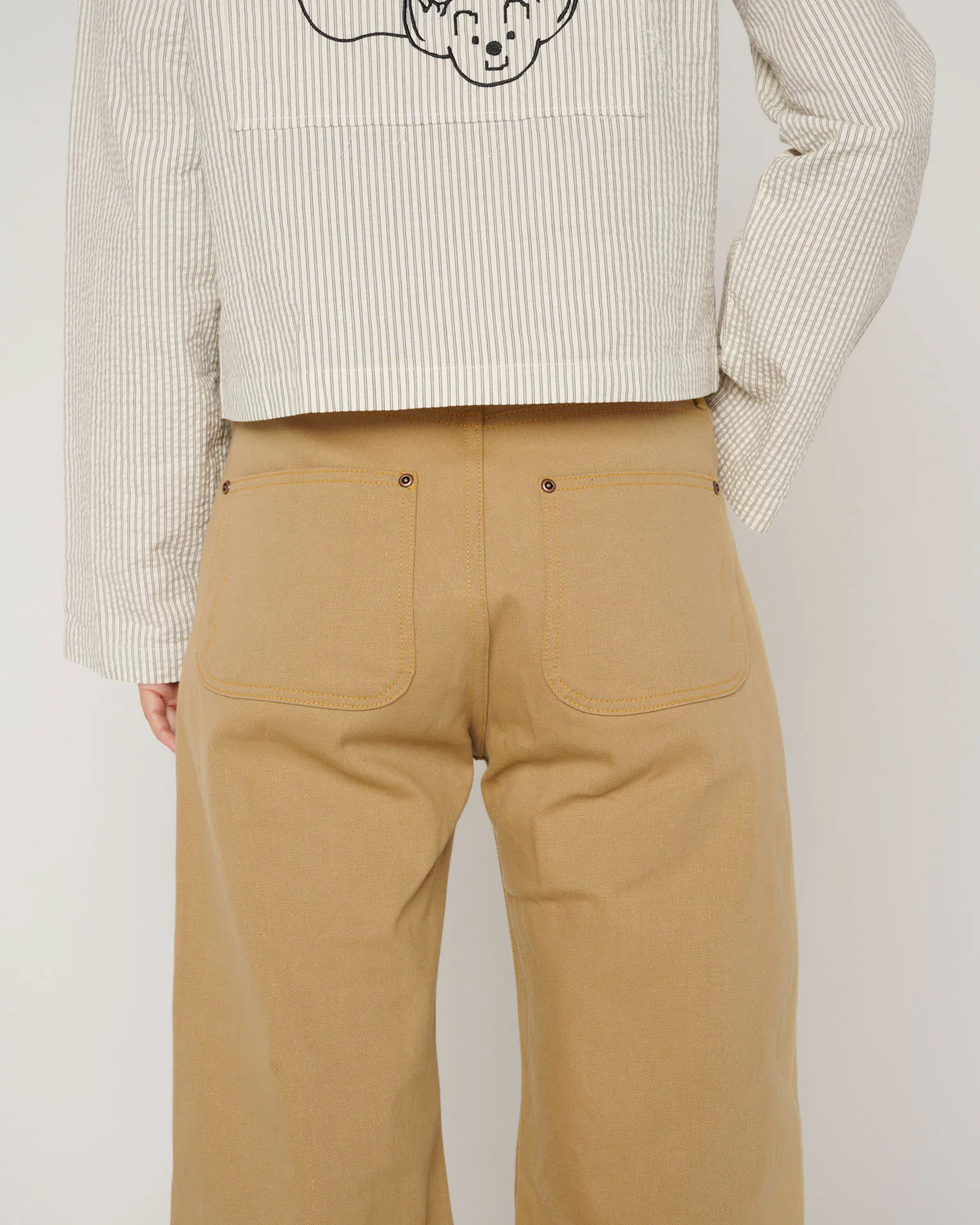 Type 00 13.5oz Selvedge Bull Denim - Tan - Image 8