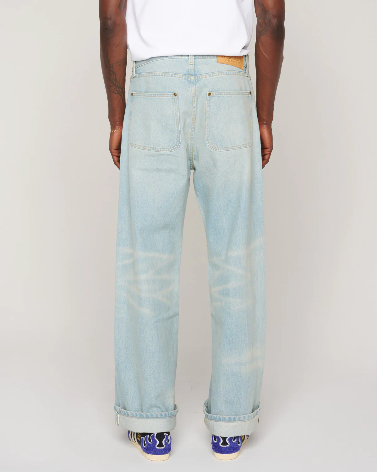 Type 00 15oz Selvedge Denim Pant - Light Washed Indigo - Image 6