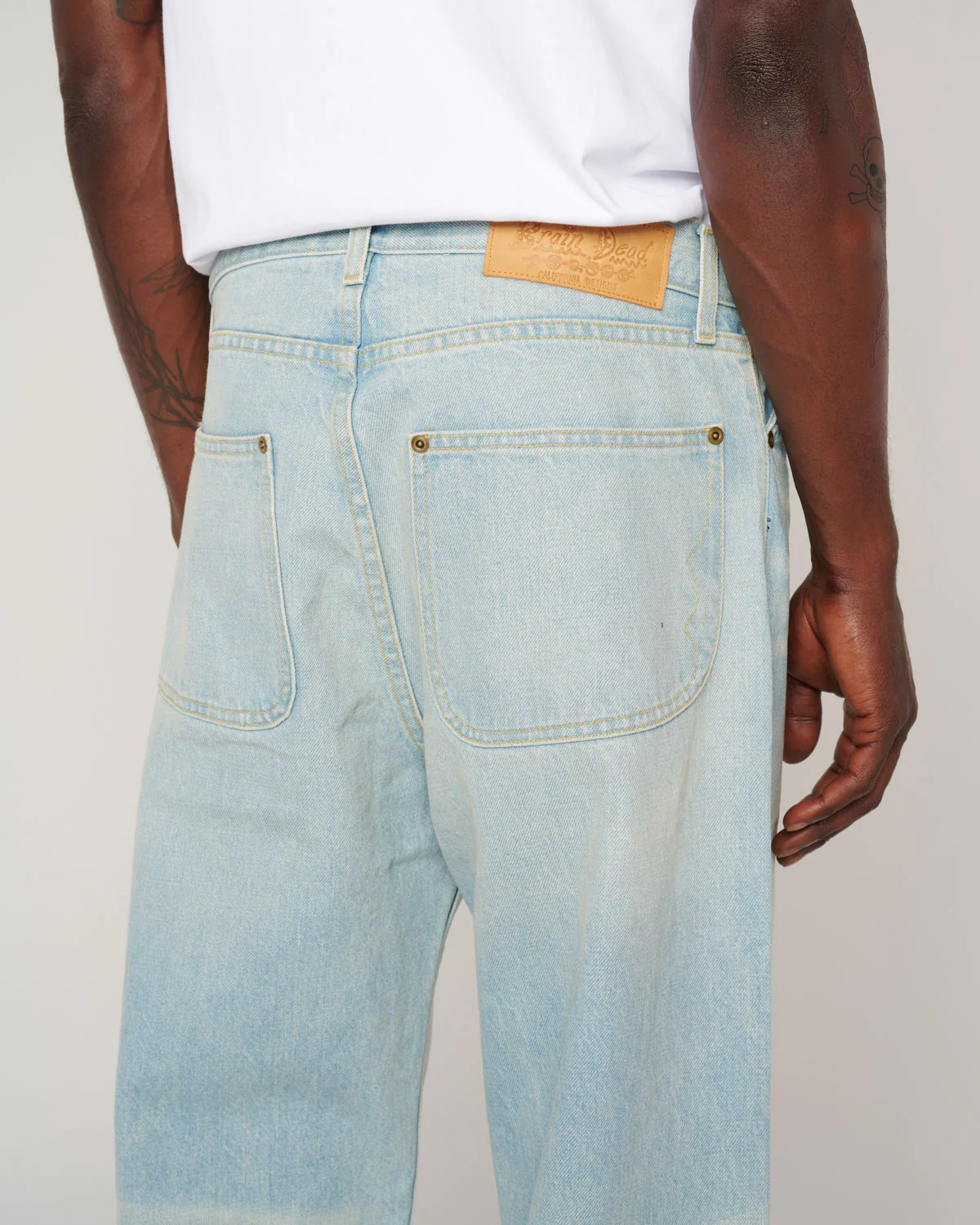 Type 00 15oz Selvedge Denim Pant - Light Washed Indigo - Image 7