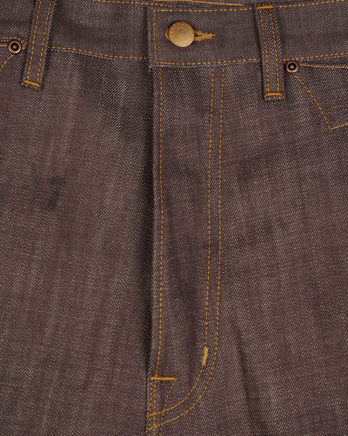 Type 00 14.5oz Selvedge Denim Pant - Brown - Image 7