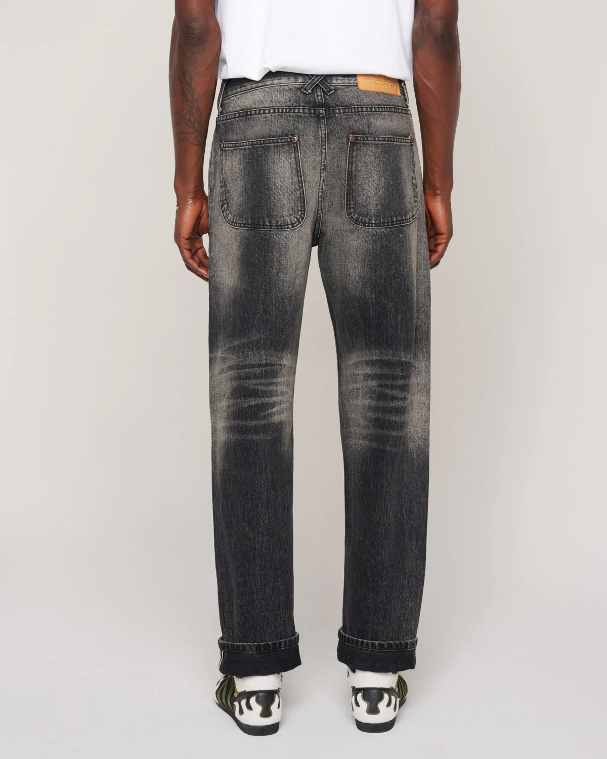 Type 01 13.2oz Selvedge Denim Pant - Washed Black - Image 11