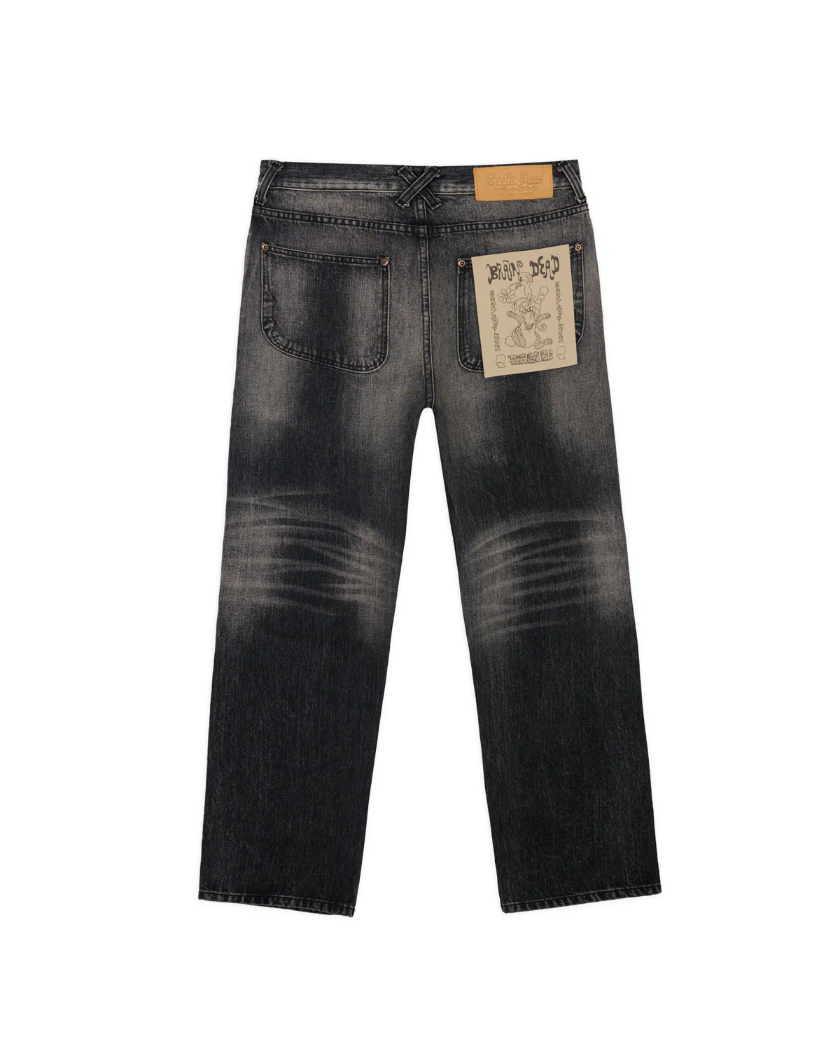 Type 01 13.2oz Selvedge Denim Pant - Washed Black - Image 3