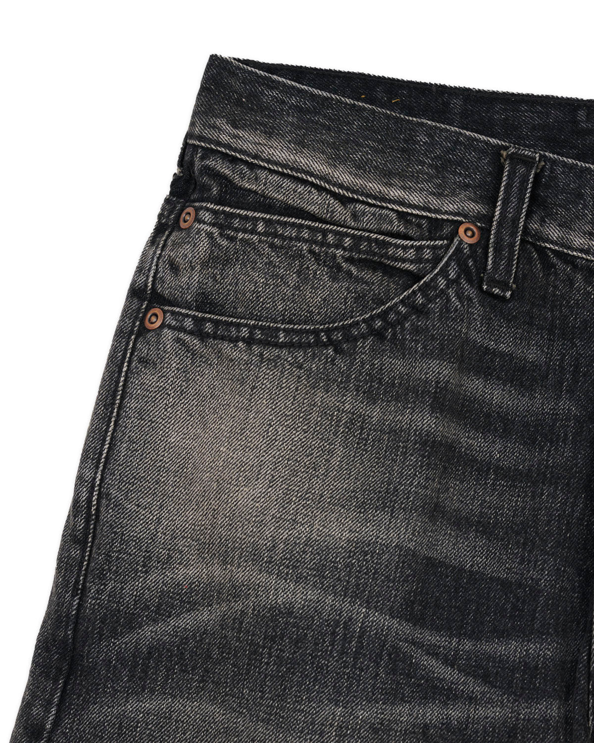 Type 01 13.2oz Selvedge Denim Pant - Washed Black - Image 7