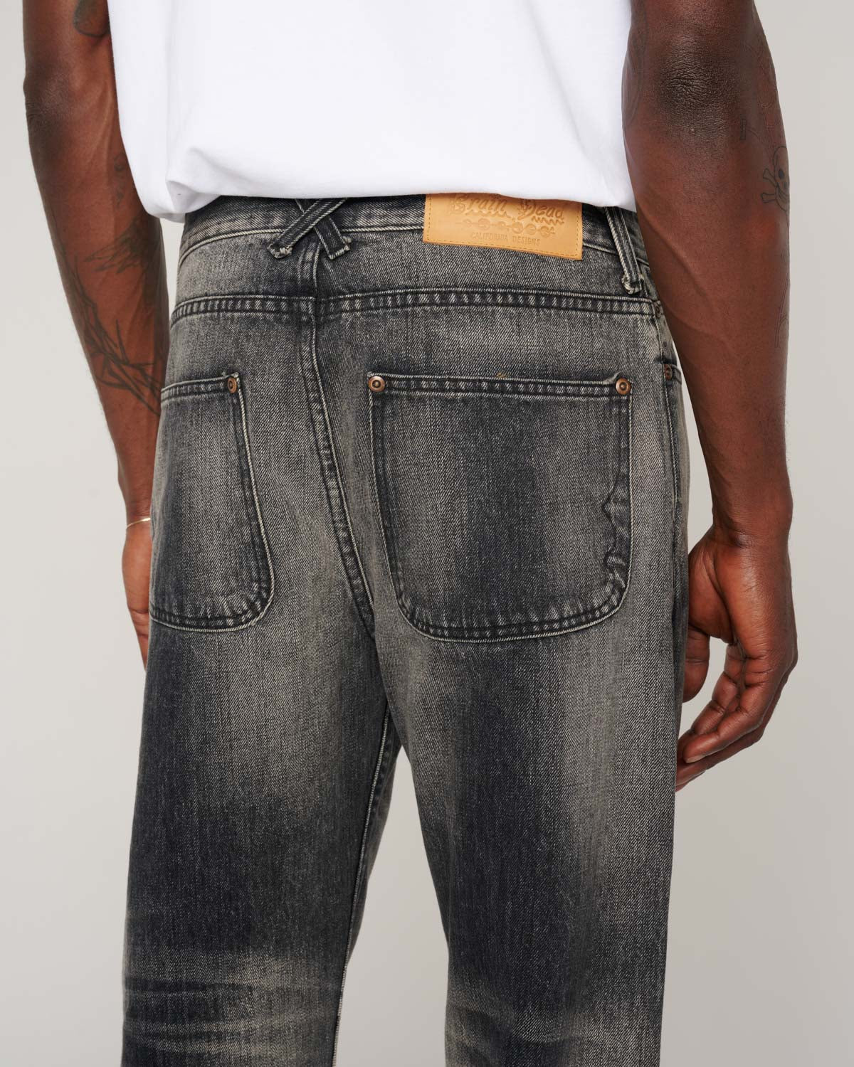 Type 01 13.2oz Selvedge Denim Pant - Washed Black - Image 8