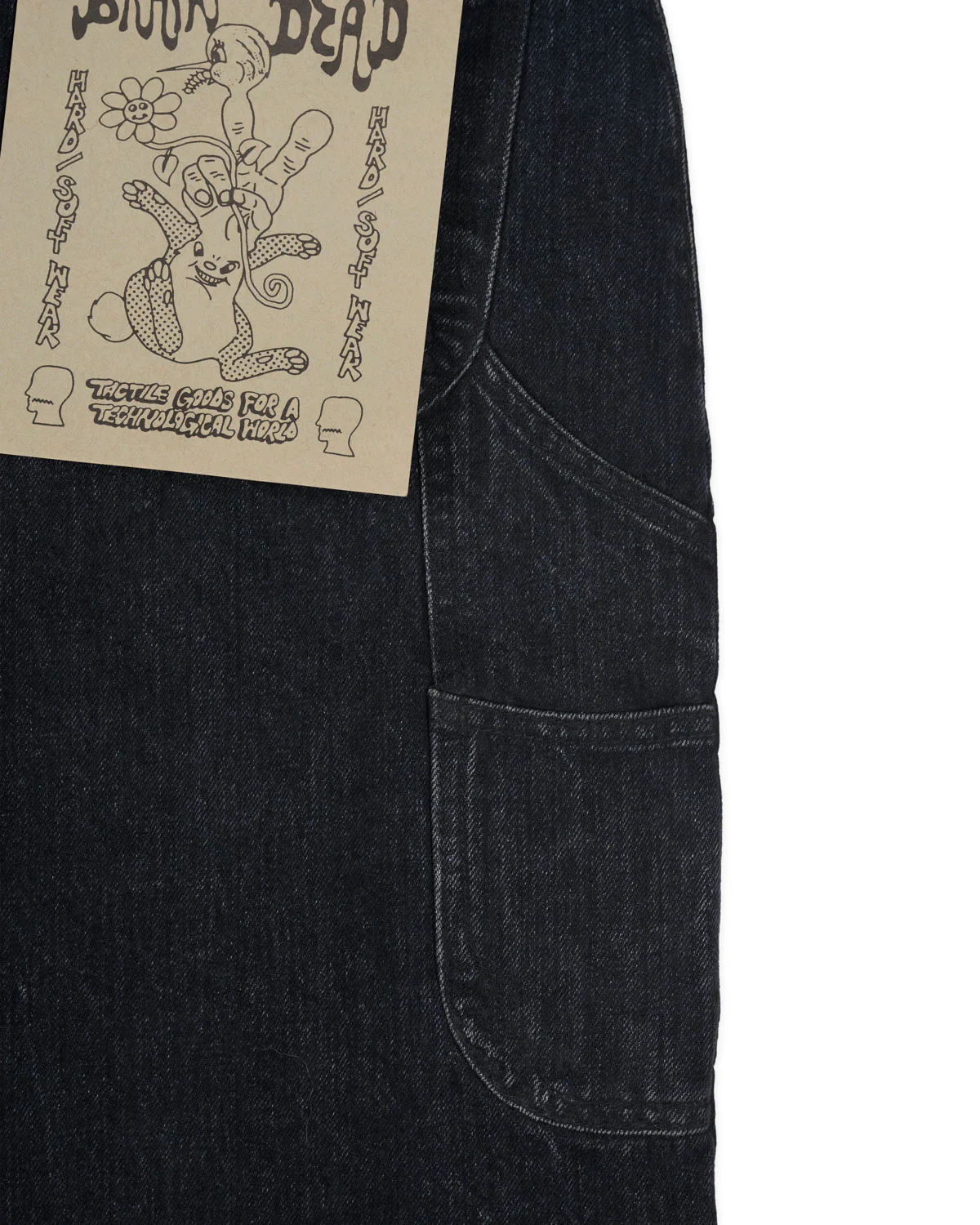 Type 02 13.2oz Selvedge Denim Pant - Washed Black - Image 8