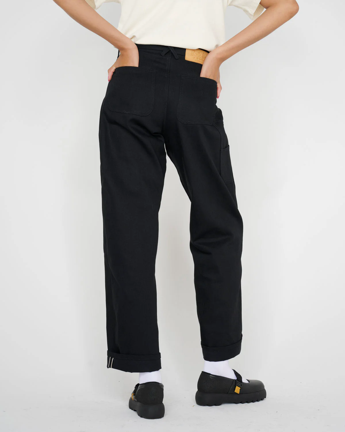 Type 02 13.2oz Selvedge Denim - Solid Black - Image 12