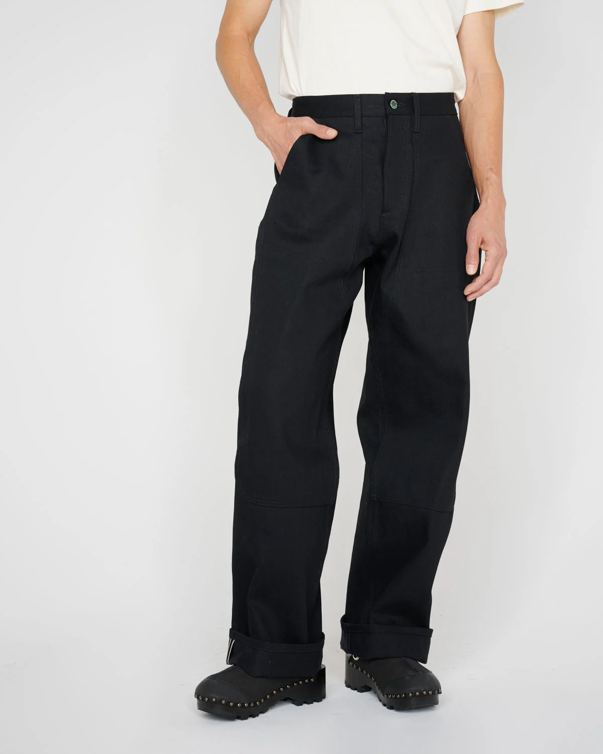 Type 02 13.2oz Selvedge Denim - Solid Black - Image 8