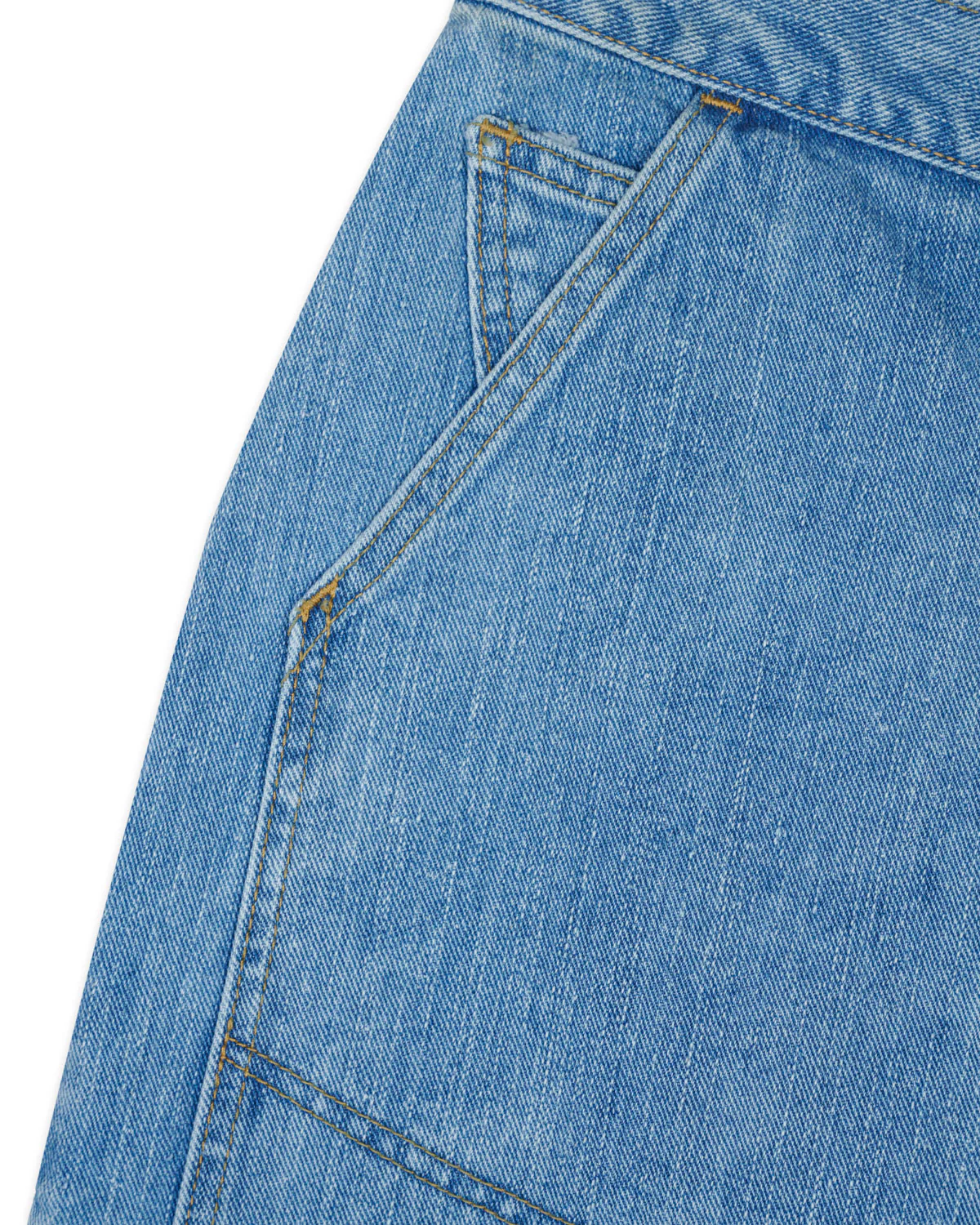 Type 02 14.1oz Selvedge Denim Pant - Washed Indigo - Image 5