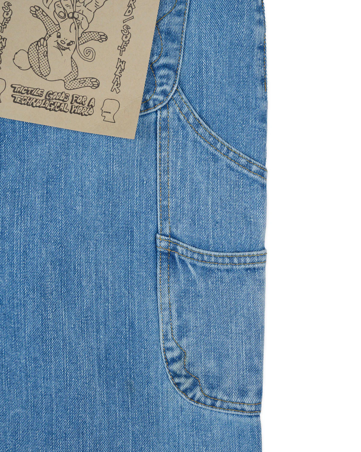 Type 02 14.1oz Selvedge Denim Pant - Washed Indigo - Image 6